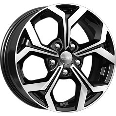 Диск R16 5x108 6,5J ET50 63,35 К&К КС878 Алмаз чёрный