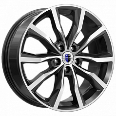 Диск R18 5x100 7,5J ET38 57,1 K&K Портер (КС906) алмаз черный