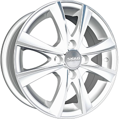 Диск R15 4x100 6J ET45 D67,1 Скад Мальта алмаз-белый