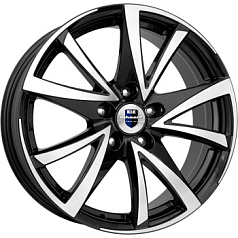 Диск R17 5x114,3 7J ET39 60,1 Rapid Игуана Алмаз чёрный