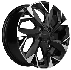 Диск R14 4x100 5,5J ET35 D58,5 Khomen KHW1402 (Lada Granta) Black-FP
