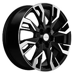 Диск R18 5x114,3 7J ET38 D67,1 Khomen KHW1809 ( 18_ZV Outlander ) Black-FP