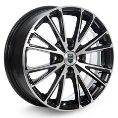 Диск R15 4x100 6J ET46 D54,1 Rapid Меандр-оригинал Алмаз Черный 