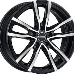 Диск R16 5x108 6,5J ET35 D72 MAK Milano Black Mirror