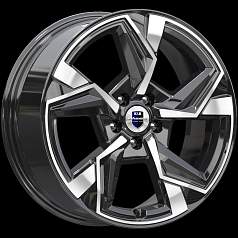 Диск R18 5x112 7,5J ET40 D57,1 K&K Кайан (КС1012) алмаз чёрный