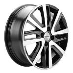 R16 4x100 6J ET46 D54,1 Khomen KHW1609 (16_Rio II/Solaris II) Black-FP
