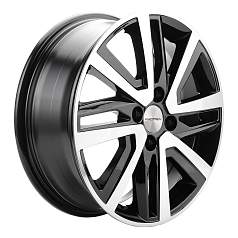 Диск R16 4x100 6J ET46 D54,1 Khomen KHW1609 (16_Rio II/Solaris II) Black-FP