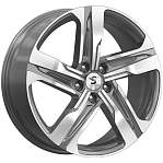 R19 5x114,3 7,5J ET53 D67,1 Скад Premium Series КР004 (Tucson) Diamond Gloss Graphite