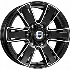 Диск R17 6x139,7 7J ET30 106,1 K&K Севенна (КС726) алмаз черный