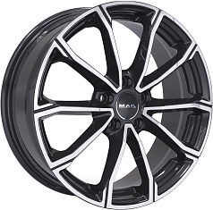 Диск R17 5x114,3 7J ET50 D67,1 MAK DaVinci Black Mirror