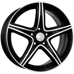 Диск R17 5x112 7,5J ET45 D66,6 K&K Барракуда (КС567) алмаз черный