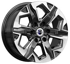 Диск R17 6x139,7 7,5J ET25 D106,1 K&K Тейт (КС1050) алмаз чёрный