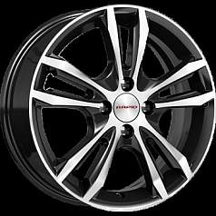 Диск R16 4x100 6J ET41 D60,1 Rapid Меандр-оригинал-(КС879) алмаз-черный-SK