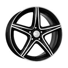 Диск R17 5x114,3 7,5J ET35 D67,1 K&K Барракуда (КС567) алмаз черный