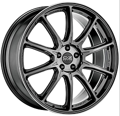 Диск R21 5x112 9J ET37 D79 OZ Hyper XT HLT Star Graphite Diamond Lip d-XL 