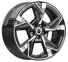 Диск R18 5x112 7,5J ET37 D66,6 K&K Кайан (КС1012) алмаз чёрный