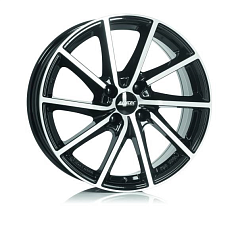 Диск R16 5x114,3 6,5J ET40 D66,1 Alutec Singa Diamond Black Front Polished 