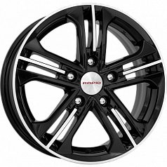 Диск R15 5x108 6J ET43 67,1 K&K Trinity (КС615) алмаз черный 