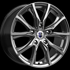 Диск R17 5x108 7,5J ET32 67,1 K&K Твист (КС697) дарк платинум 
