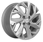 R14 4x100 5,5J ET43 D60,1 Khomen KHW1402 (Toyota Corolla) F-Silver-FP