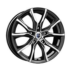 Диск R17 5x115 7,5J ET44 D70,2 K&K Твист (КС697M) алмаз чёрный
