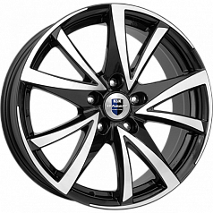 Диск R17 5x108 7J ET42 67,1 K&K Игуана (КС590) алмаз черный 