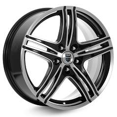 Диск R18 5x112 8J ET39 D66,6 К&К Омаха (КС569) Алмаз черный