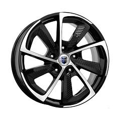 Диск R18 5x108 8J ET45 63,35 K&K C,T,G, (КС687) алмаз черный 