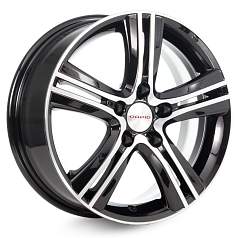 Диск R16 5x105 6,5J ET38 D56,6 K&K Борелли-оригинал (КС613) алмаз черный