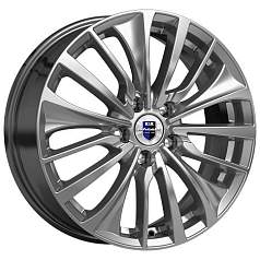 Диск R17 5x108 6,5J ET50 D63,35 K&K Flanker (КС1097) дарк платинум