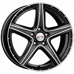 Диск R17 5x108 7,5J ET35 67,1 K&K Барракуда (КС567) алмаз черный