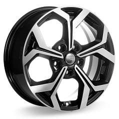 Диск R16 5x114,3 6,5J ET45 67,1 К&К КС878 Алмаз чёрный