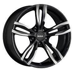 Шины R19 5x120 8,5J ET38 D72,6 MAK Luft Ice Black 