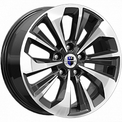 Диск R17 5x108 7J ET45 D67,1 К&К Авиор (КС936-08) алмаз черный 