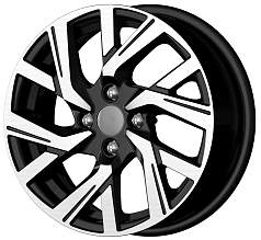 Диск R15 4x100 6J ET40 D60,1 K&K КС1030  алмаз чёрный