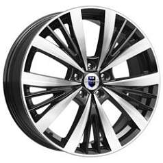 Диск R19 5x108 7,5J ET45 67,1 K&K Марвел (КС881) алмаз черный SK