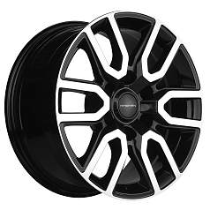 Диск R17 6x139,7 8J ET30 D106,1 Khomen KHW1723 (JAC T6 Pickup) Black-FP