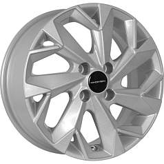 Диск R14 4x100 5,5J ET38 D67,1 Khomen KHW1402 (Accent/Getz/i20) F-Silver
