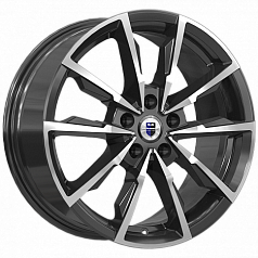 Диск R17 5x114,3 7,5J ET45 D67,1 К&К Меренге (КС902) алмаз чёрный 
