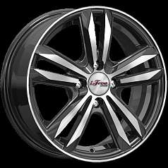 Диск R15 4x100 6J ET46 D54,1 iFree Маскот (КС870-10) Блэк Джек