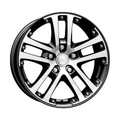 Диск R17 5x112 7J ET45 D66,6 K&K Центурион алмаз черный (КС423)