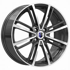Диск R17 5x114,3 7J ET50 D67,1 К&К Эрфурт (КС898) алмаз чёрный 