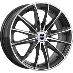 Диск R15 4x100 6J ET40 D60,1 Rapid Пойнт Бланк-оригинал Алмаз Черный