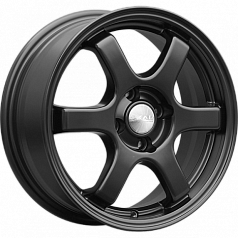 Диск R15 4x100 6J ET45 D67,1 Скад Киото черный бархат 