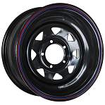 R16 5x139,7 7J ET15 D110 OFF-ROAD Wheels Диск усиленный УАЗ стальной Black (треуг. мелк.)