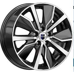 Диск R19 5x114,3 7,5J ET40 D64,1 K&K Галего (КС1039) алмаз чёрный