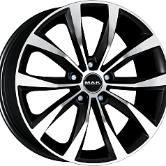 Шины R18 5x112 8J ET50 D57,1 MAK Wolf Black Mirror 