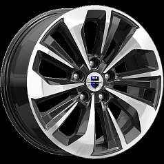 Диск R17 5x114,3 7J ET45 D67,1 К&К Авиор (КС936-11) алмаз черный