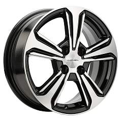 Диск R15 4x100 6J ET45 D54,1 Khomen KHW1502 (Lifan Solano) Black-FP