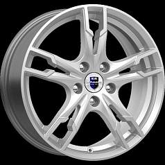 Диск R17 4x100 7J ET41 D60,1 K&K Солар (КС875-03) Сильвер